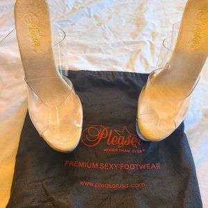 Pleaser Size 8 Clear